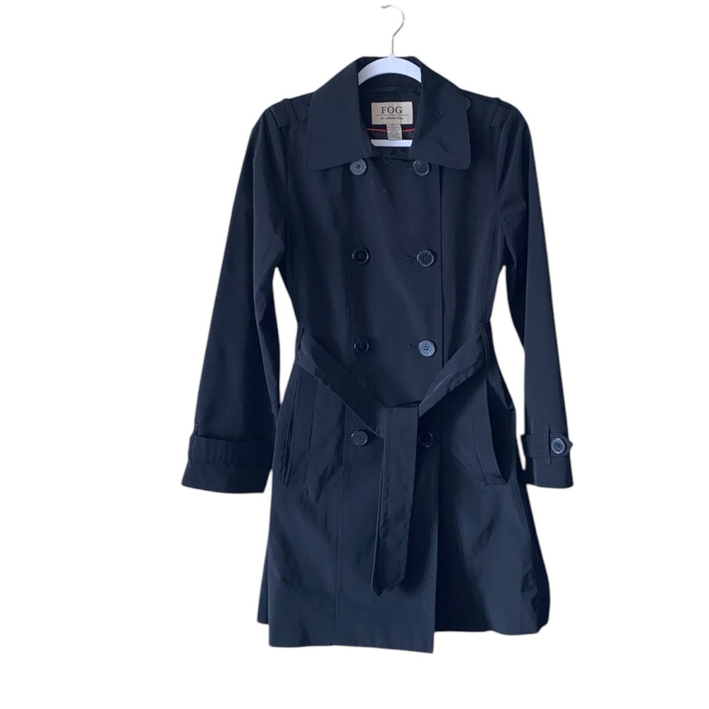 London Fog Black Trench Coat